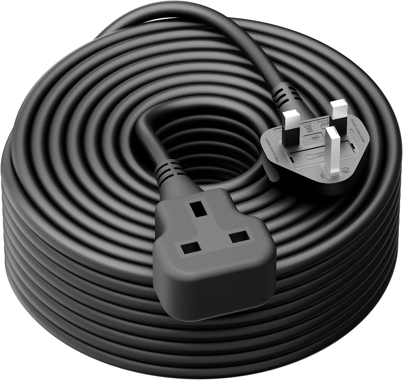 LIPWEL Outdoor Extension Lead 15m Extra Long Cable UK 13A Fused Plug Extension S...