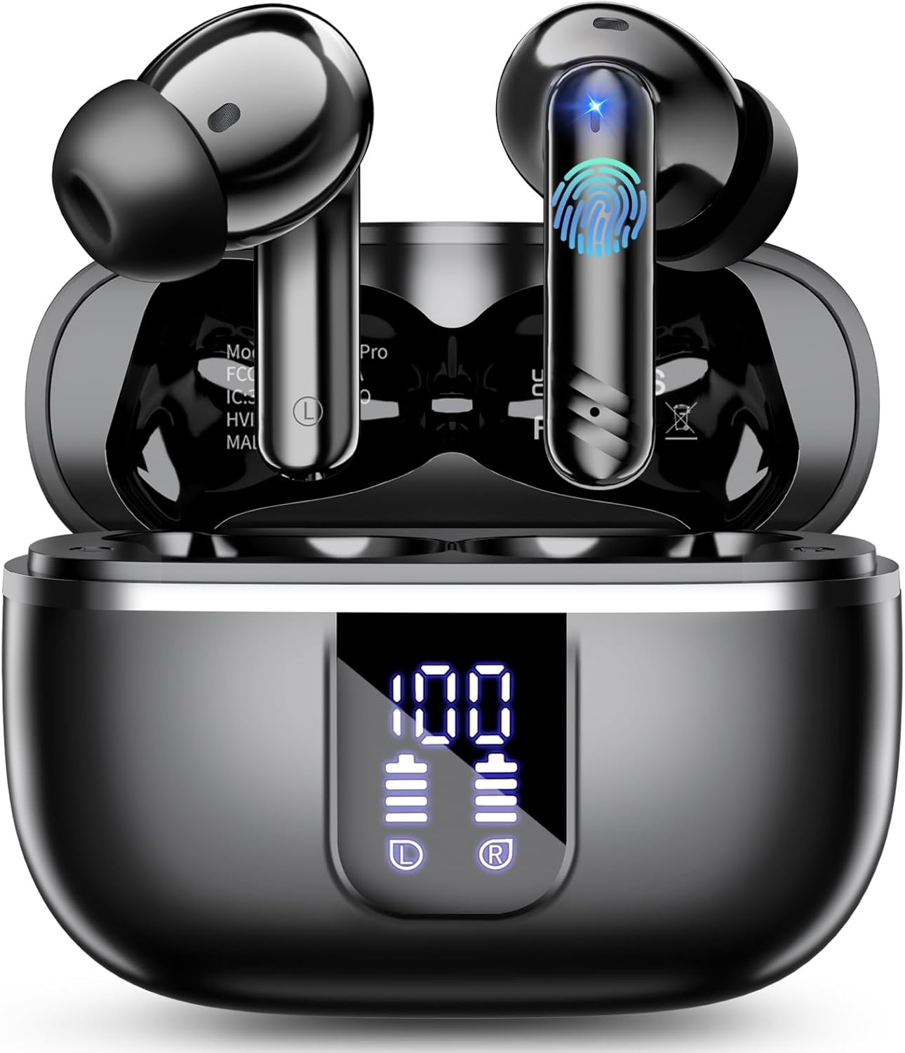 Wireless Earbuds, Bluetooth 5.4 Earphones In Ear with 4 ENC Noise Cancelling, 46...