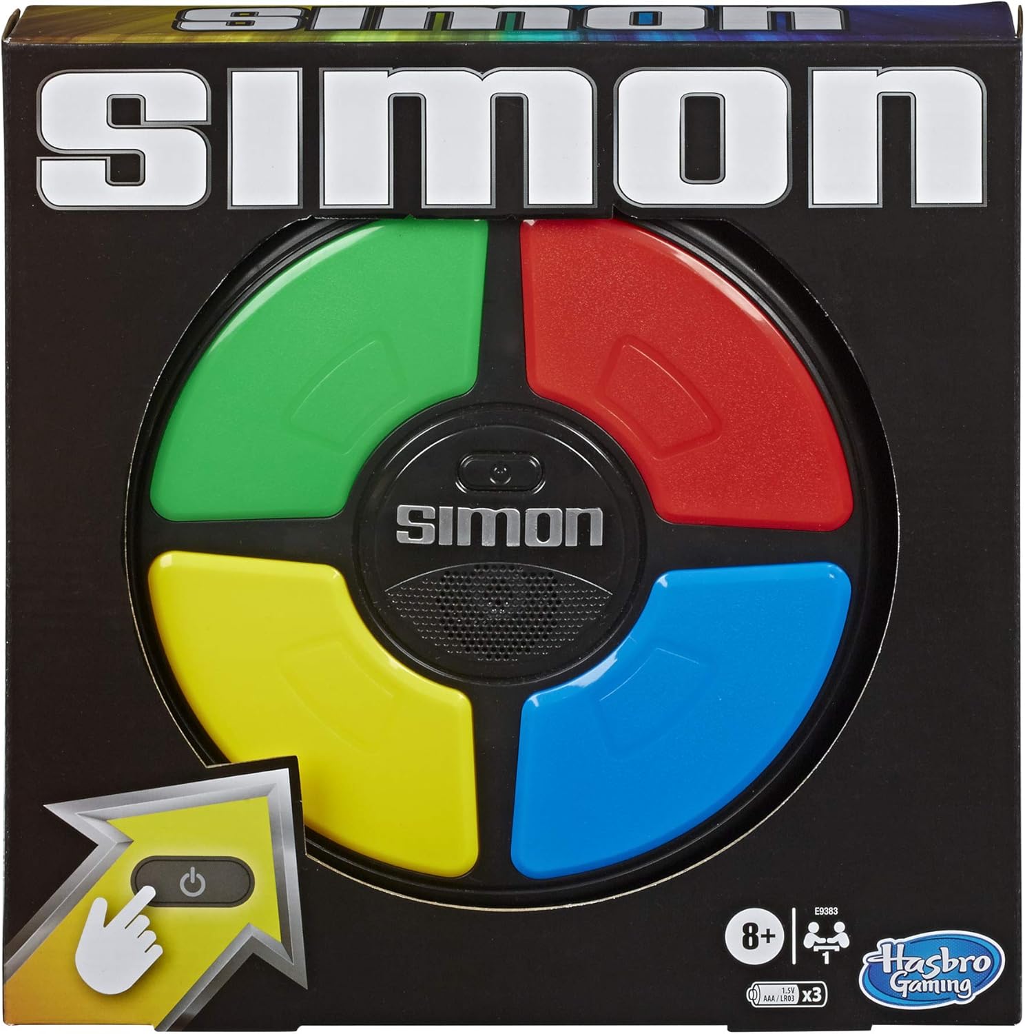 Hasbro Gaming Simon Electronic Memory Game, Handheld Light and Sound Game, Ages...