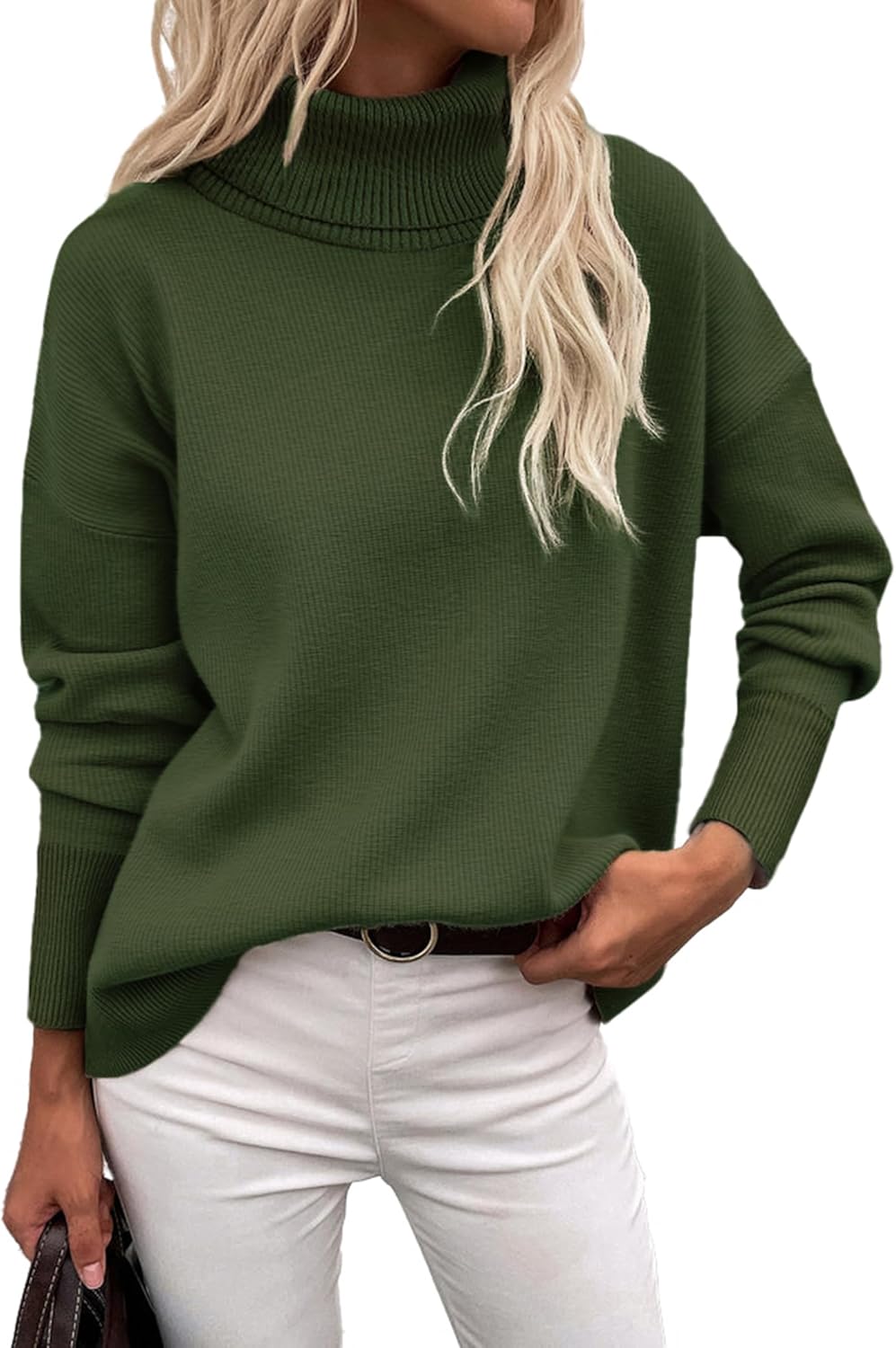 Trendy Zeagoo Women's Turtleneck Sweater, Unique Chunky Knitted Pullover for 202...