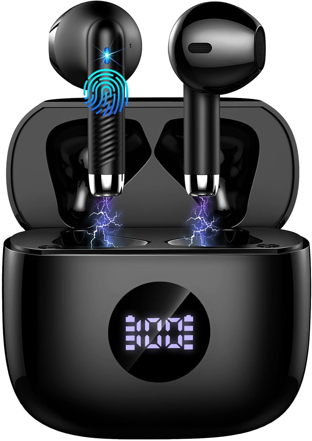 Wireless Earbuds, 2025 Bluetooth 5.4 Headphones 3D Bass Stereo, in Ear Earphones...