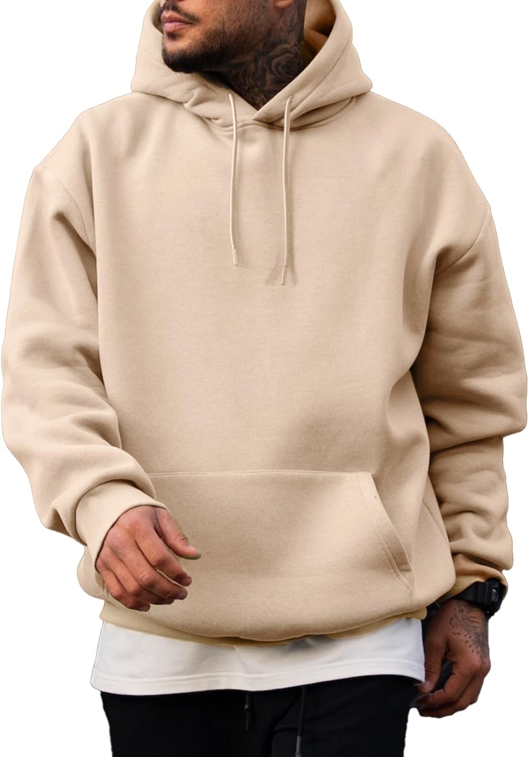 High-Quality JMIERR Mens Cotton Hooded Sweatshirts, Special Pullover Hoodies for...