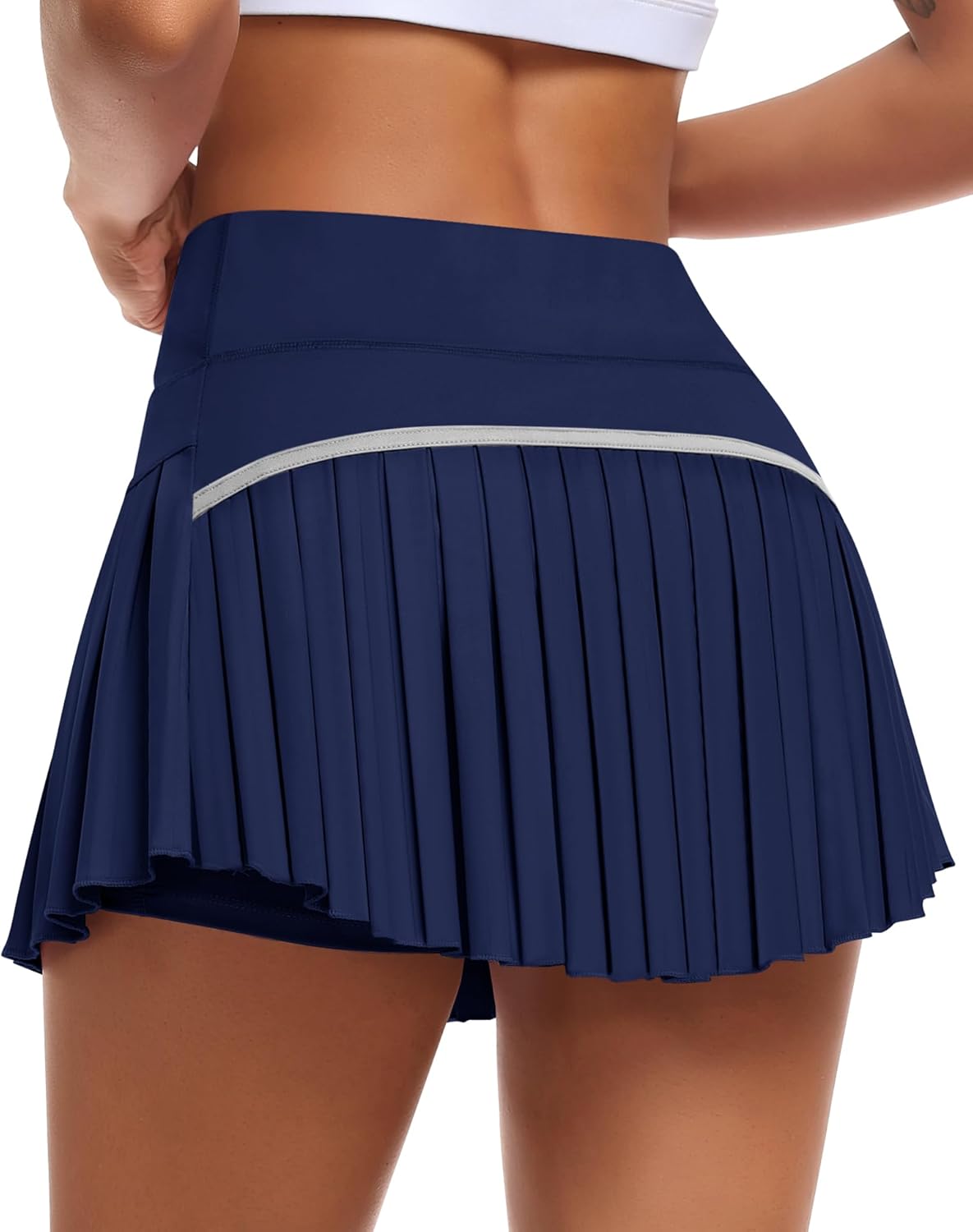 JoyGirl Womens Pleated Tennis Skirt with Shorts High Waisted Golf Skort Mini Ski...