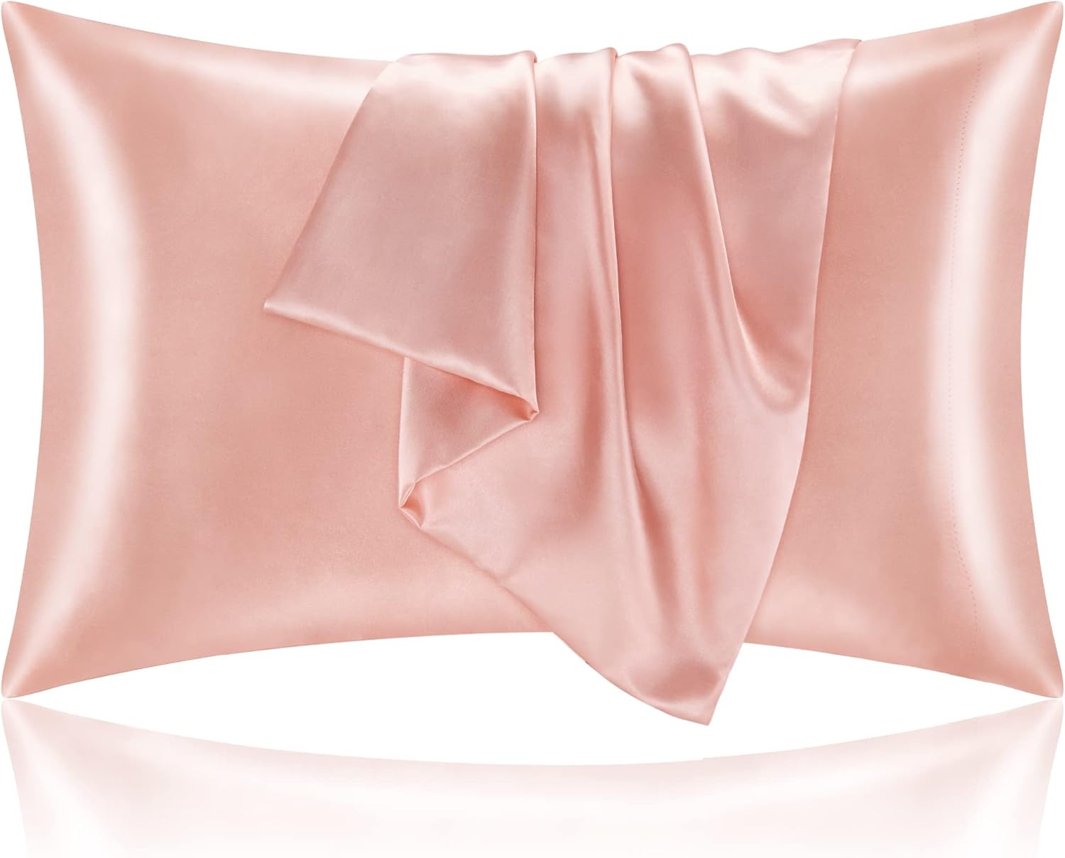 BEDELITE Satin Pillowcase for Hair and Skin, Super Soft and Cooling Similar to S...