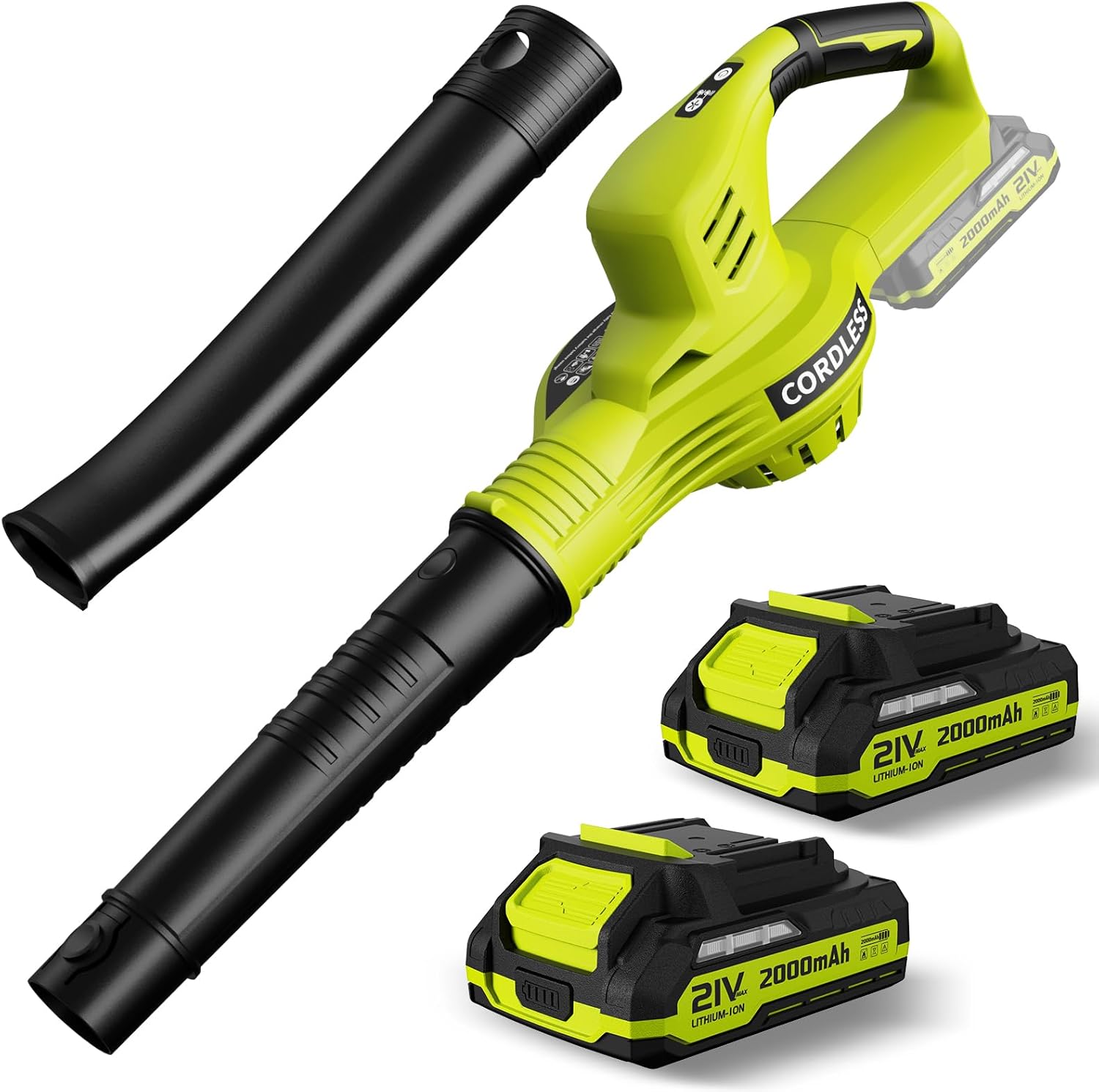 Leaf Blower Cordless, Powerful Electric Leaf Blower With 21V Voltage, Special Le...