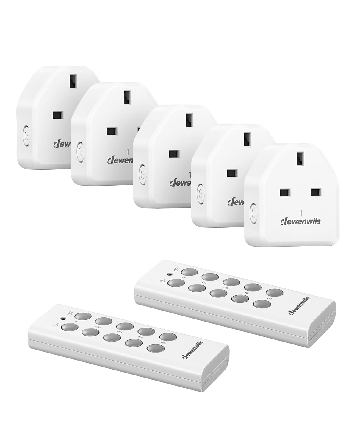 DEWENWILS Wireless Remote Control Sockets, 13A 3120W Heavy Duty Remote Switch, 3...