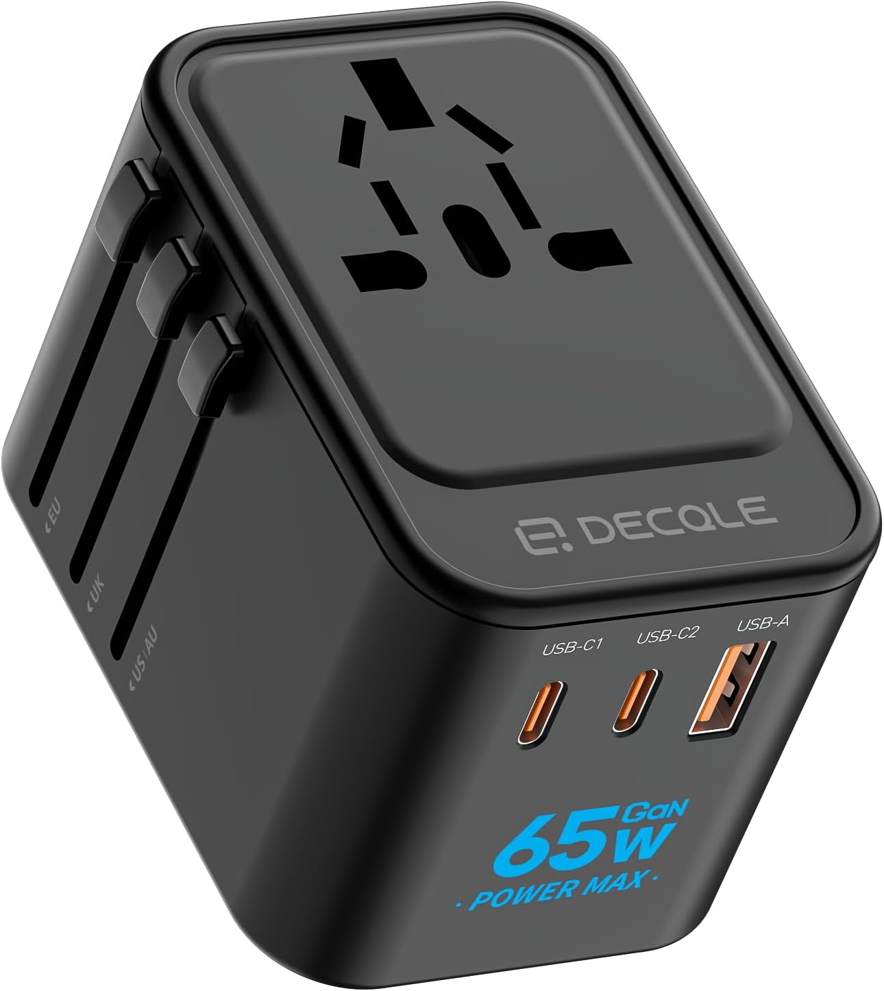 decqle Universal Travel Adapter, Special International Travel Plug Adapter with...