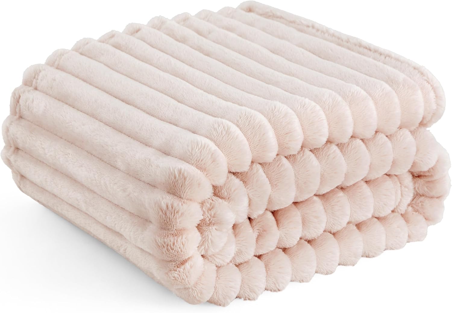 Bedsure Fleece Throw Blanket for Bed - Fluffy Cosy Warm Blankets for Sofa, Soft...