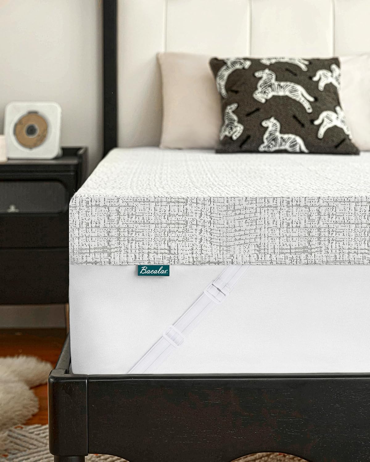 Bacalar Mattress Topper Kingsize Bed Thick, King Mattress Topper for Back Pain R...