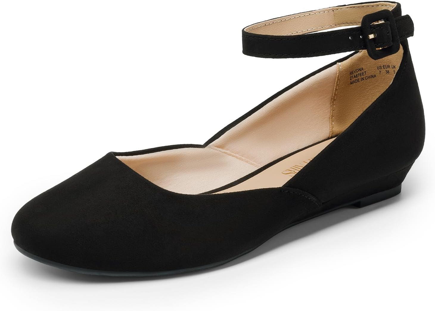 Elegant DREAM PAIRS Women's Dress Flats, Special Ballet Low Wedge Shoes, Comfort...