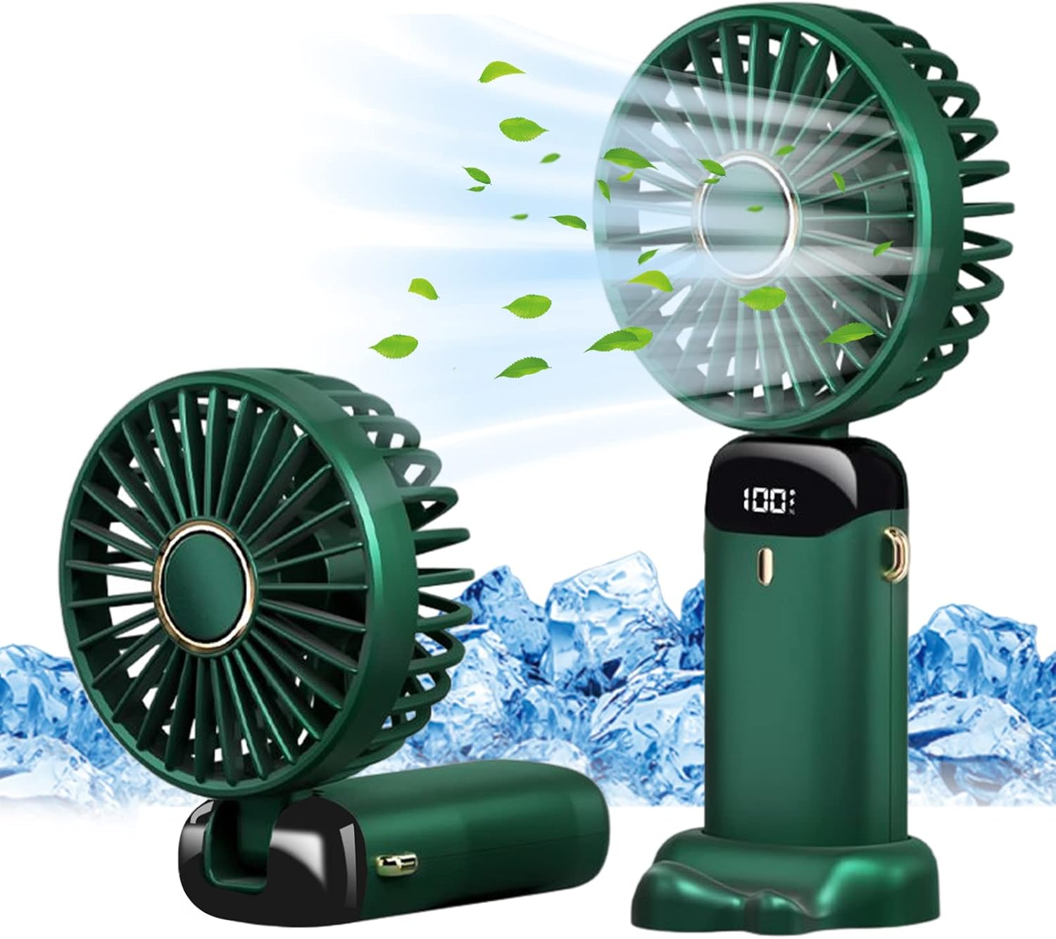 Jsdoin Hand Held Fan,Portable Handheld USB Rechargeable Fans with 5 Speeds,Batte...