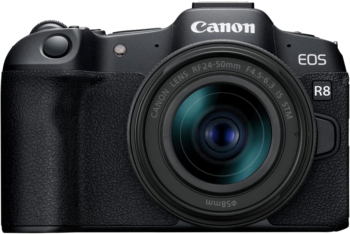Canon EOS R8 Mirrorless Camera with RF 24-50mm f/4.5-6.3 IS STM Lens EOS R8 w/RF...