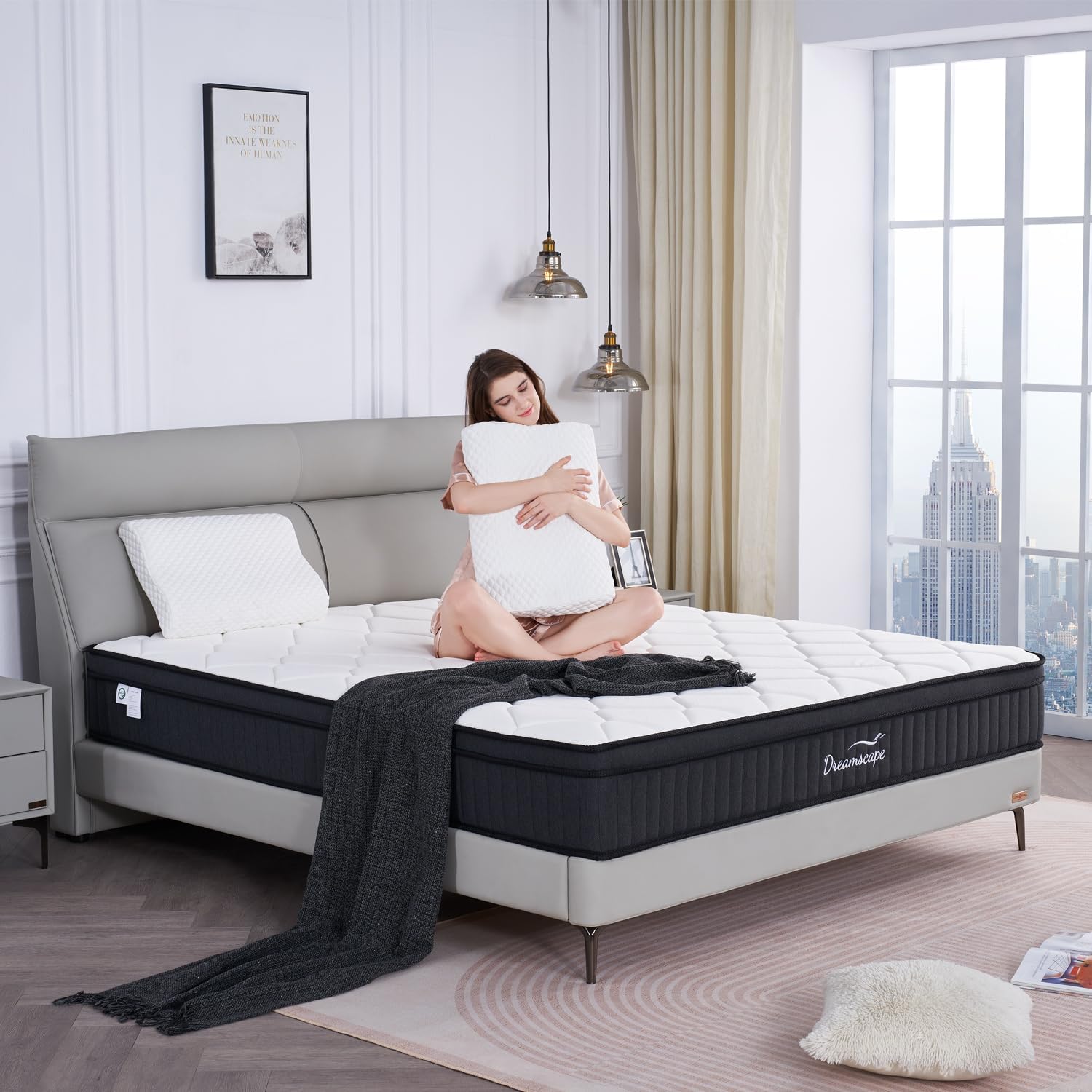 Dreamscape Queen Mattress, 12 Inch Queen Size Mattresses in a Box, Memory Foam H...