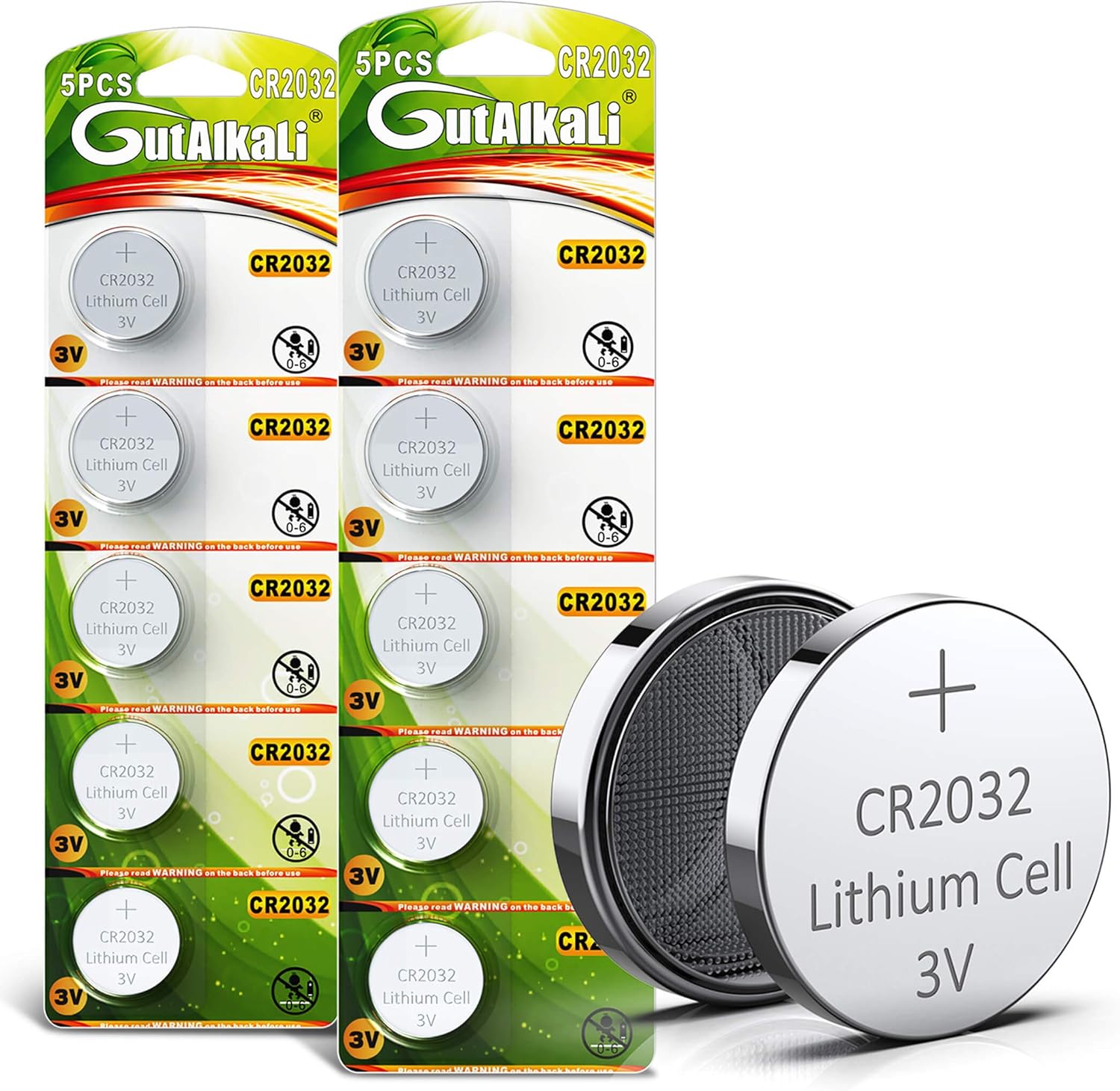 CR2032 3V Lithium Battery Bulk Purchase 10 Pack; Big Value, Long-Lasting CR 2032...