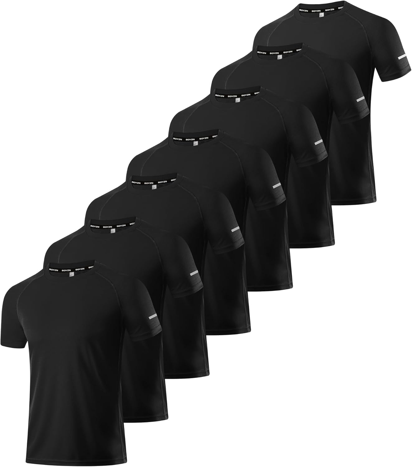 Boyzn Men's Workout Running Shirts, Special Dry Fit Moisture Wicking T-Shirt for...