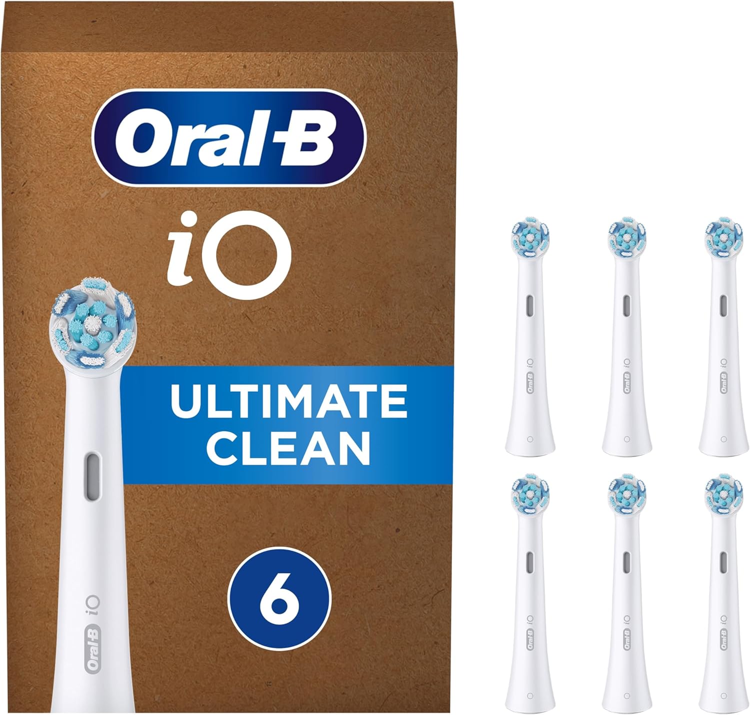 Oral-B iO Ultimate Clean Original Electric Toothbrush Head, Twisted & Angled Bri...