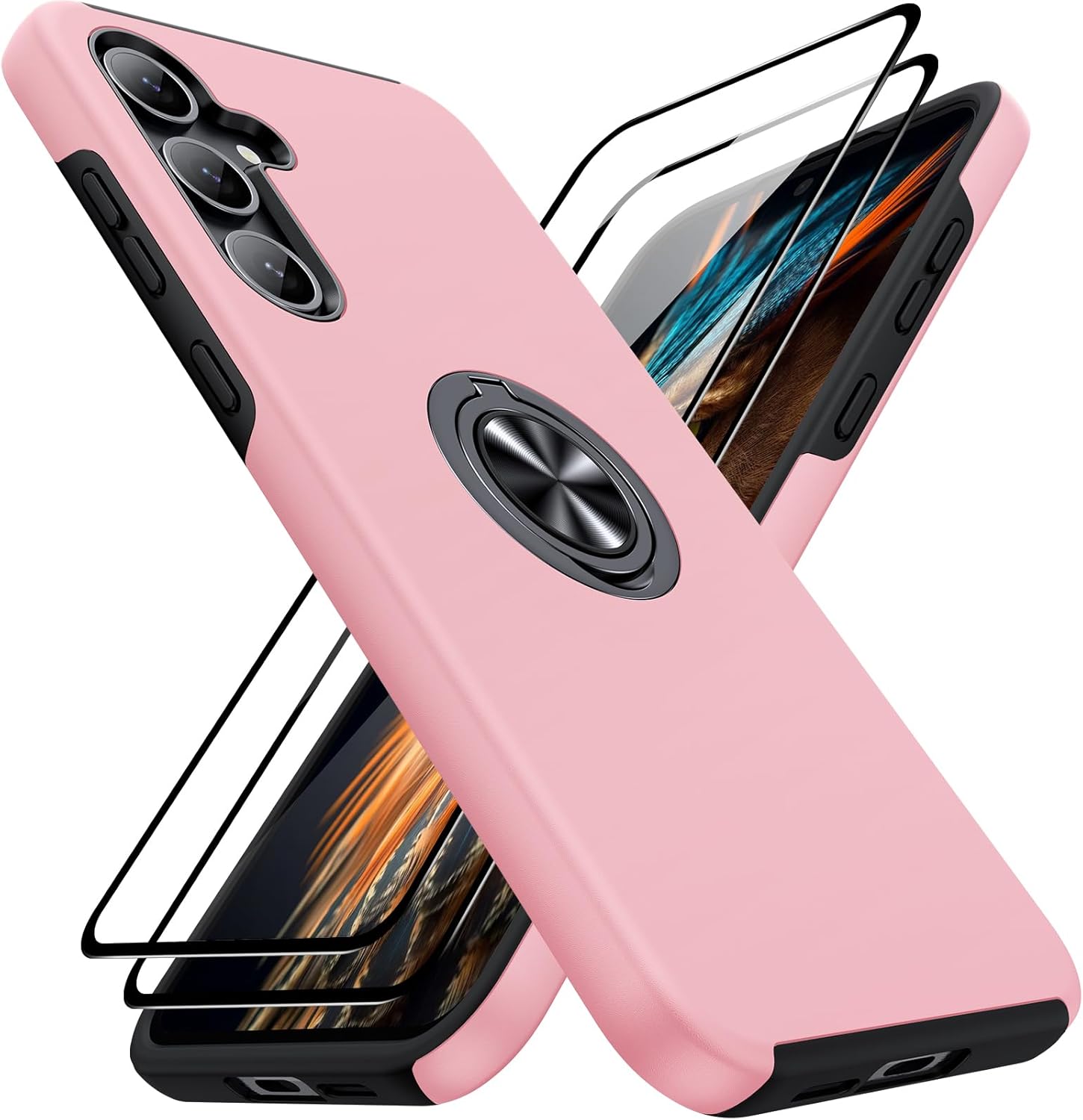 Durable AOUIA Case for Samsung Galaxy A55 5G, Premium Samsung Case with 2 Screen...