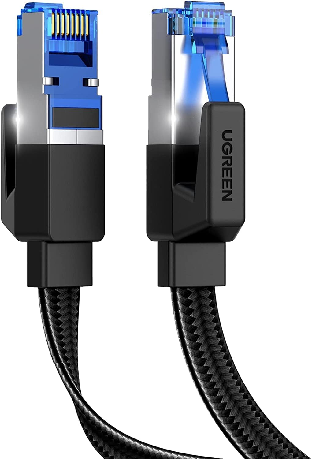 UGREEN Ethernet Cable 8M, Cat 8 Internet Cable Flat High-Speed 40Gbps 2000Mhz Ne...