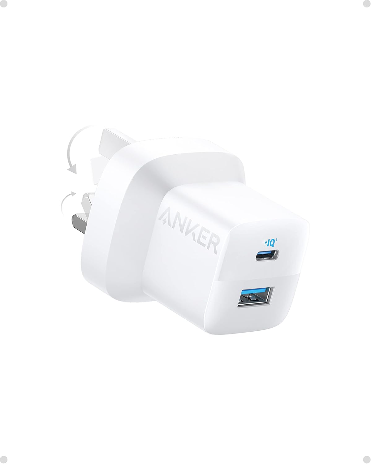 USB C Plug, Anker 33W 2-Port USB C Charger for Laptop, iPhone 15/15 Pro Max/14/1...