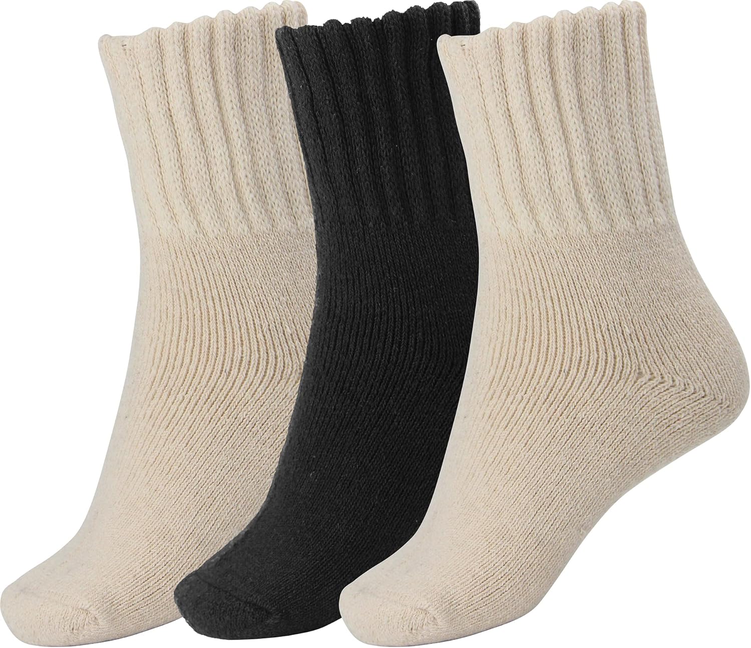 BomKinta Boot Socks for Women Winter Solid Thick Warm Socks Cozy Crew Socks Chri...