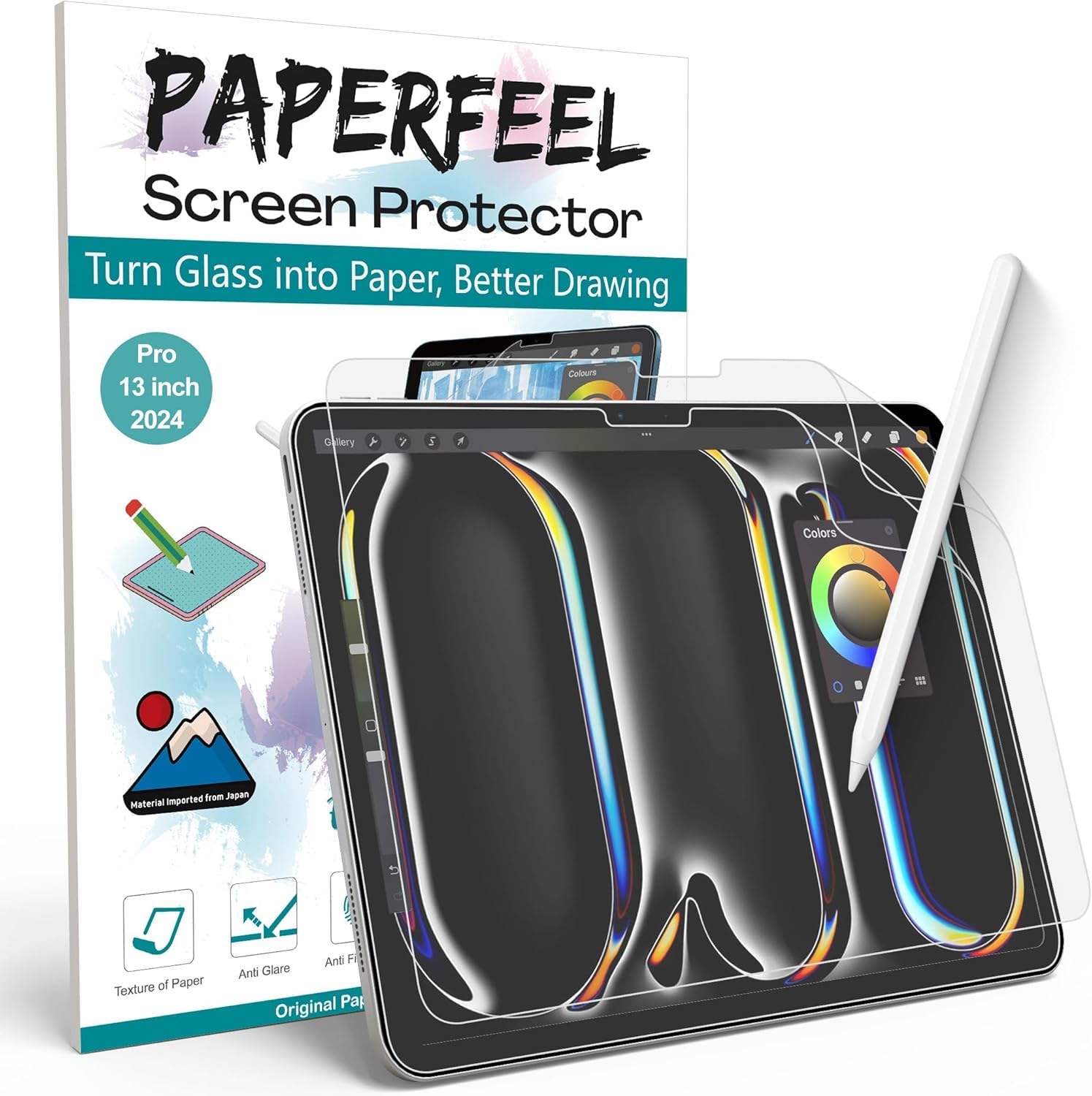 [2 Pack] Paperfeel Screen Protector for iPad Pro 13 Inch 2024 M4 Model, Matte PE...