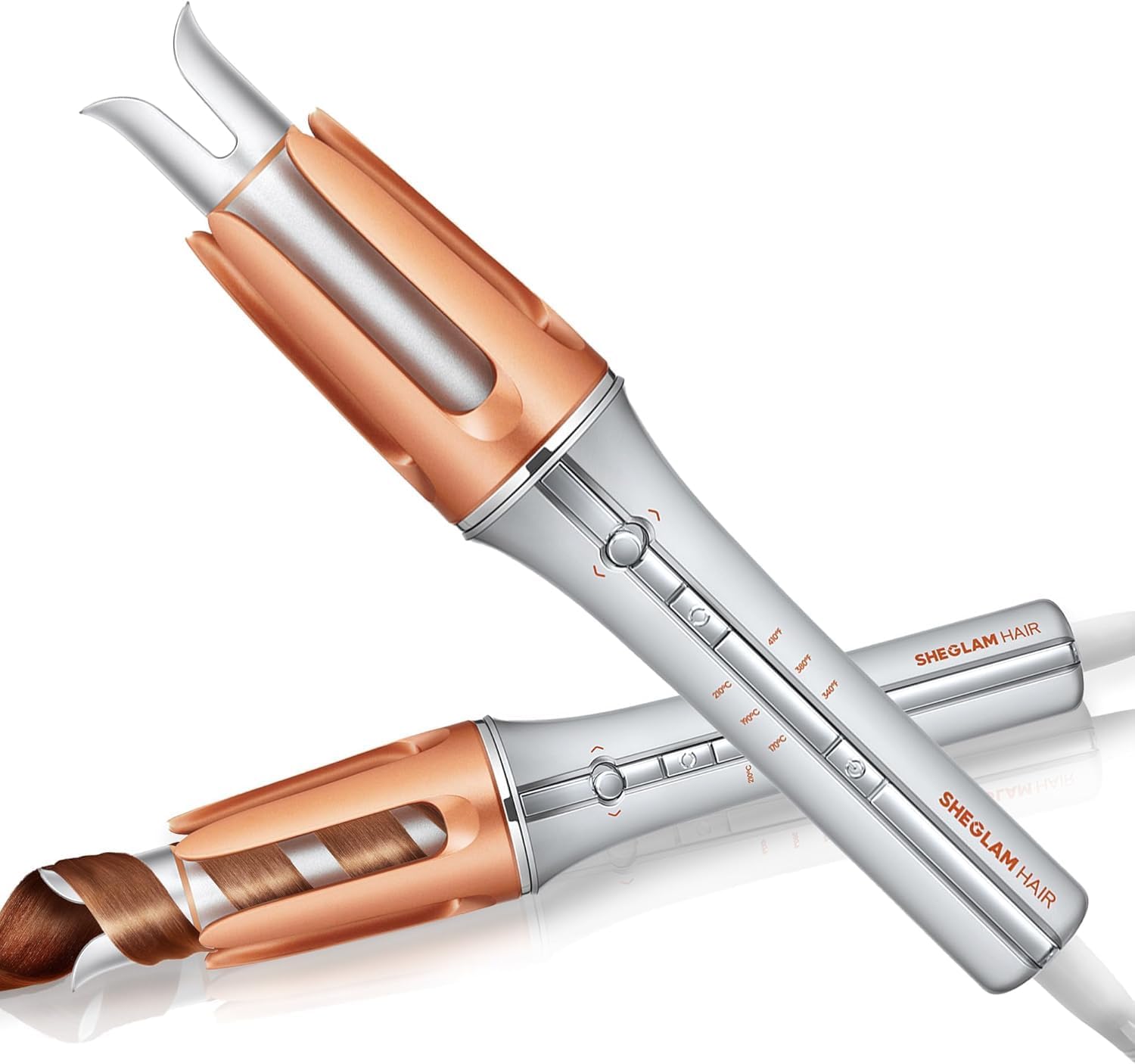 Innovative SHEGLAM Automatic Curling Iron, Unique Hair Curler with 32mm Ceramic...