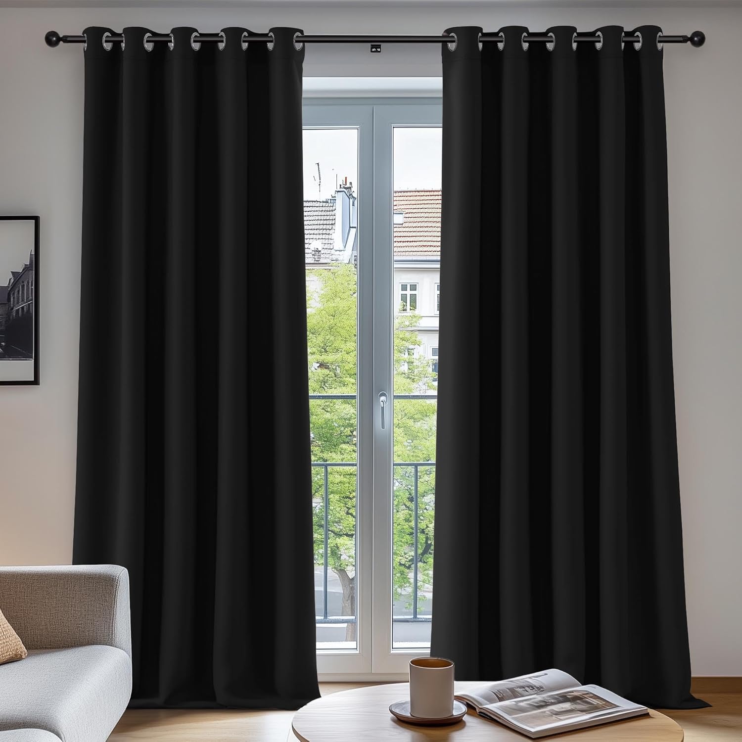 Deconovo Blackout Curtains, Unique Super Soft Thermal Insulated Window Treatment...