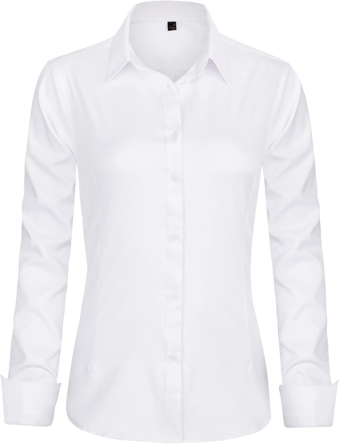 J.VER Womens Dress Shirts Long Sleeve Button Down Shirt Wrinkle-Free Business Ca...