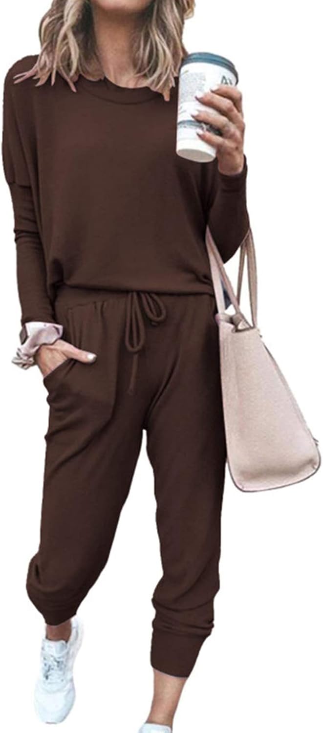 PRETTYGARDEN Women's Lounge Outfit, Special 2 Piece Fall Outfit with Long Sleeve...