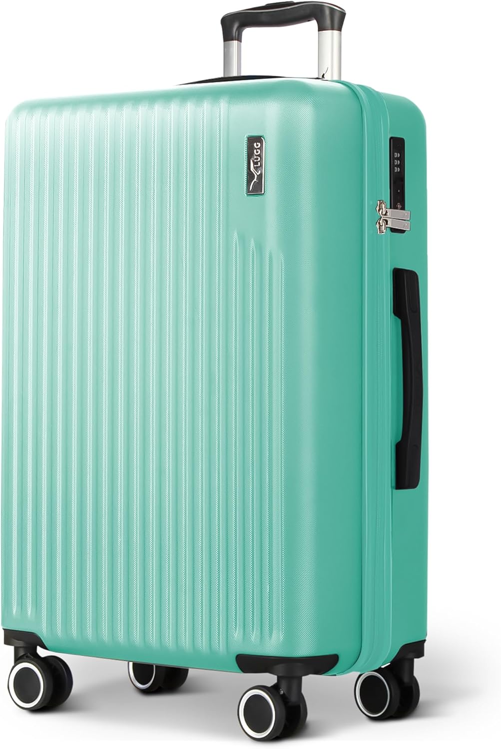 LUGG 28inch Vacay Suitcase ABS Luggage with TSA Indent Lock, Aluminium Trolley H...