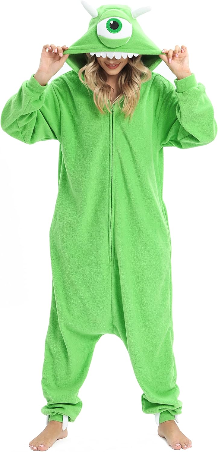 Stylish Slim Fit Unisex Onesie, Unique Adult Animal Pajamas for Halloween Cospla...