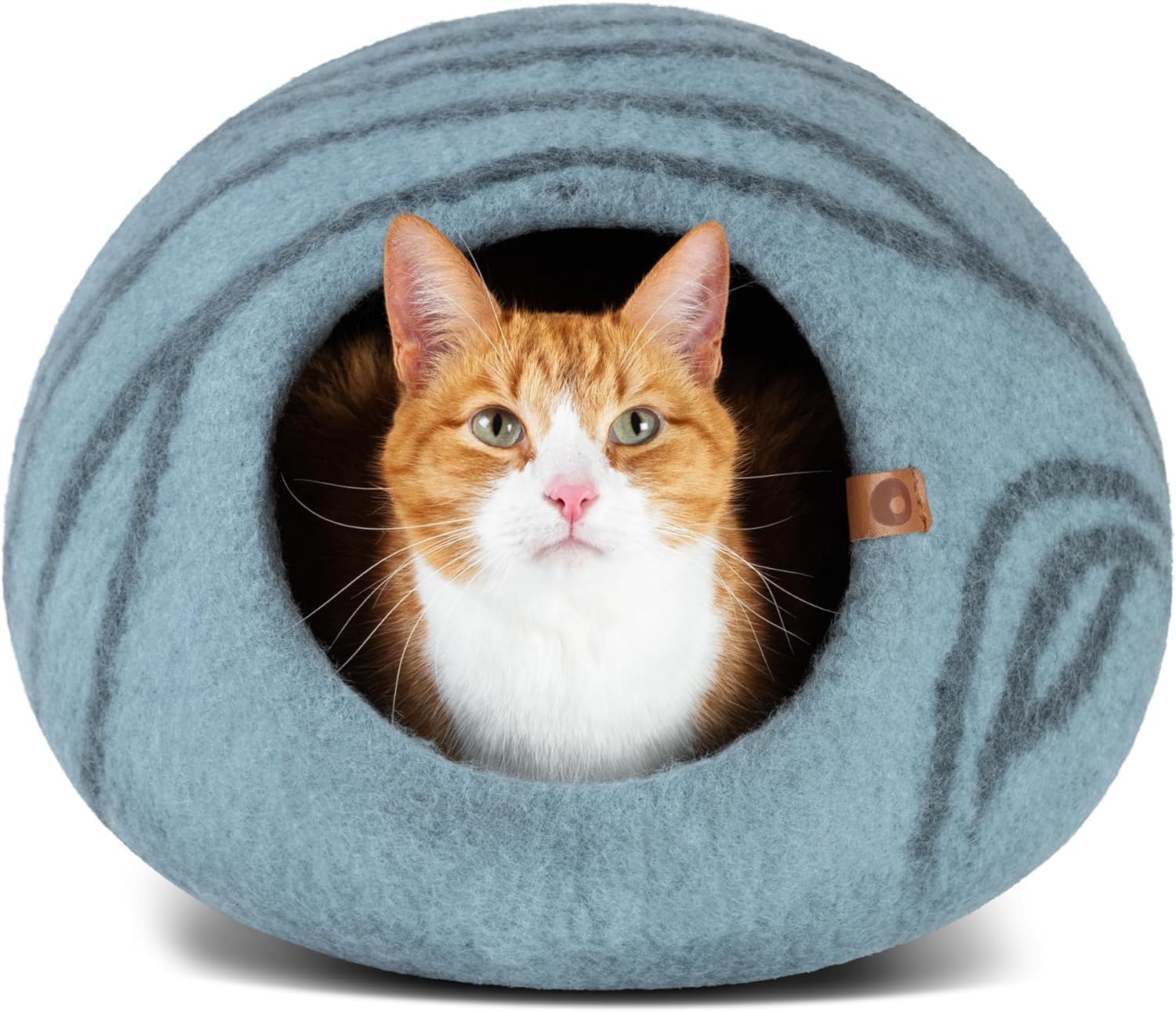 Premium MEOWFIA Cat Cave, Special Felt Cat Bed for Indoor Cats, Handmade Luxury...