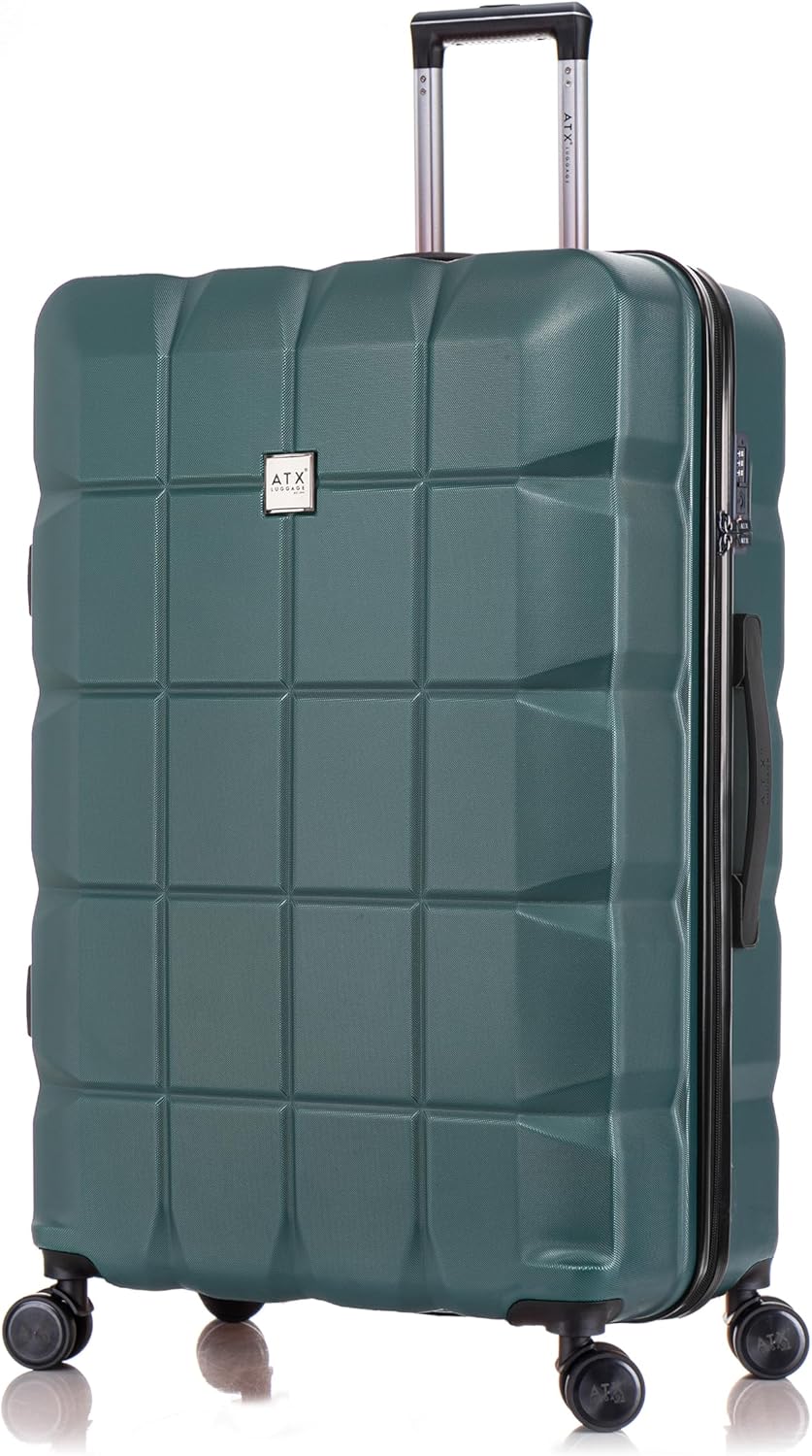 ATX Luggage Extra Large Suitcase Super Lightweight Durable ABS Hard Shell Suitca...