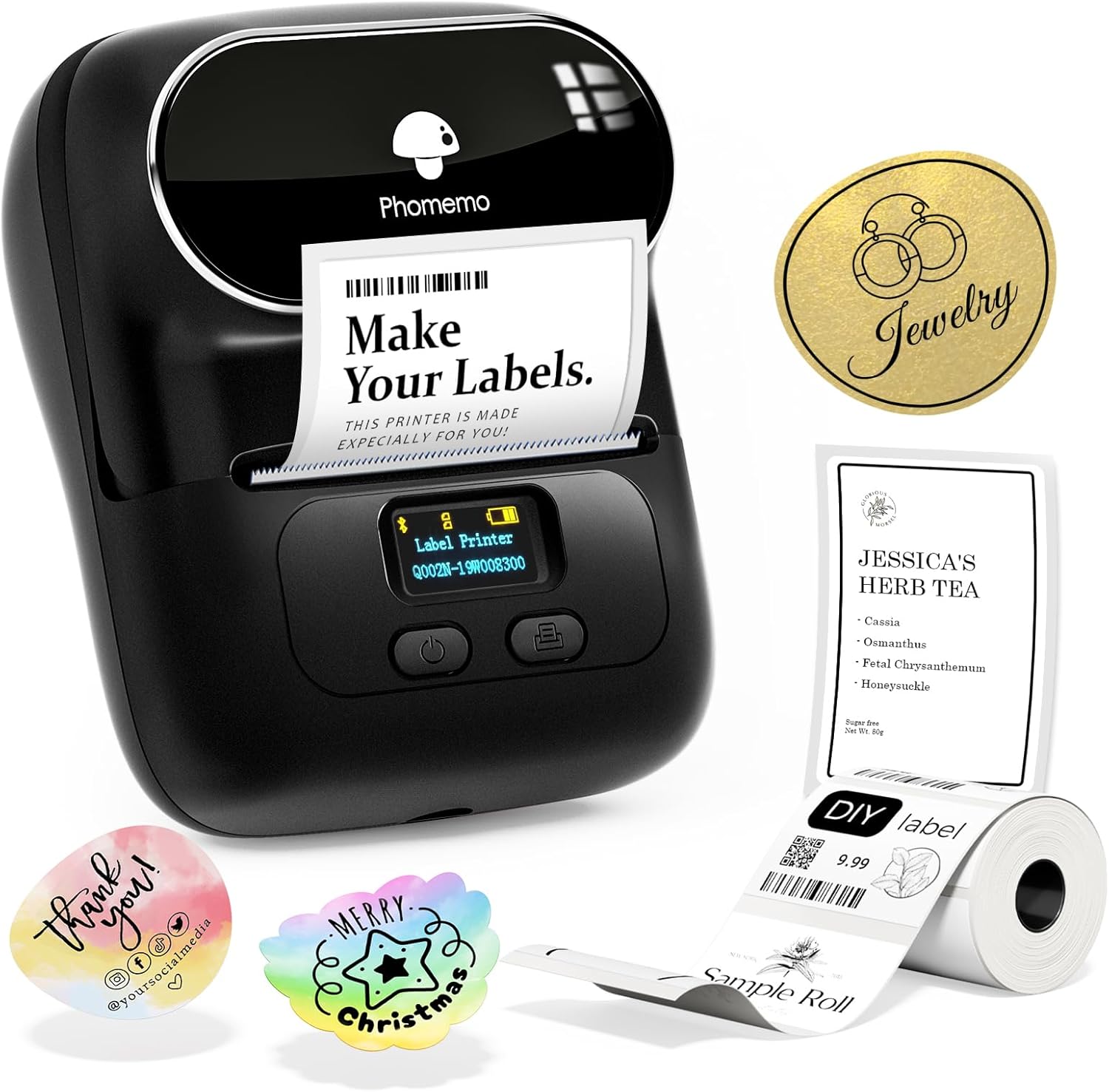 Phomemo Label Maker, Upgraded Thermal Label Printer for Phone and Windows/Mac, 2...