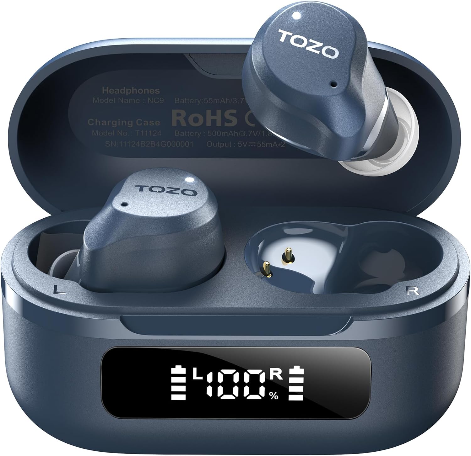 High-Quality TOZO NC9 Hybrid Active Noise Cancelling Earbuds, Special Wireless E...