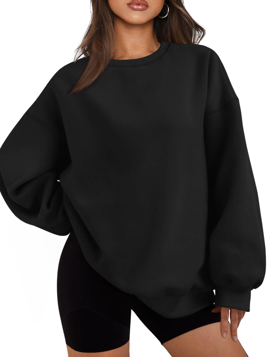 EFAN Womens Oversized Sweatshirts Hoodies Fleece Crewneck Sweaters Casual Tops C...