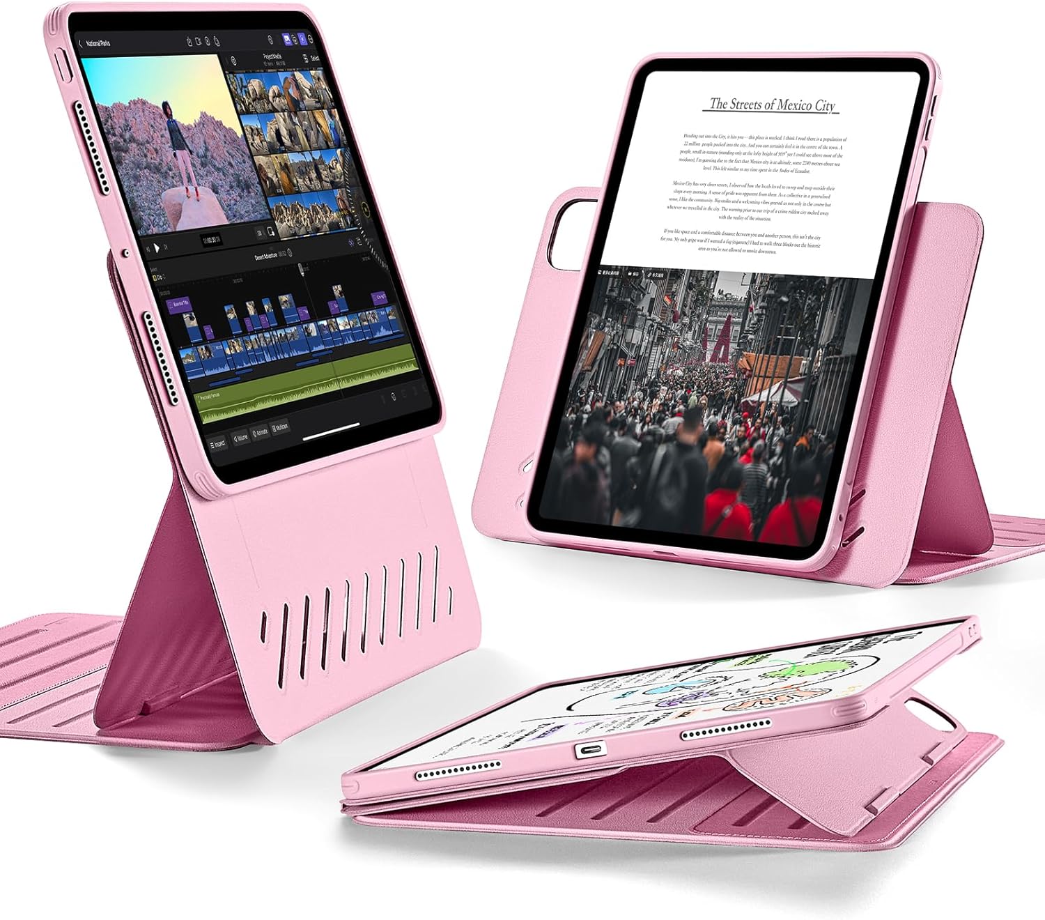 ESR Case for iPad Pro 11 inch, Special Rotating Case with Removable Magnetic Cov...