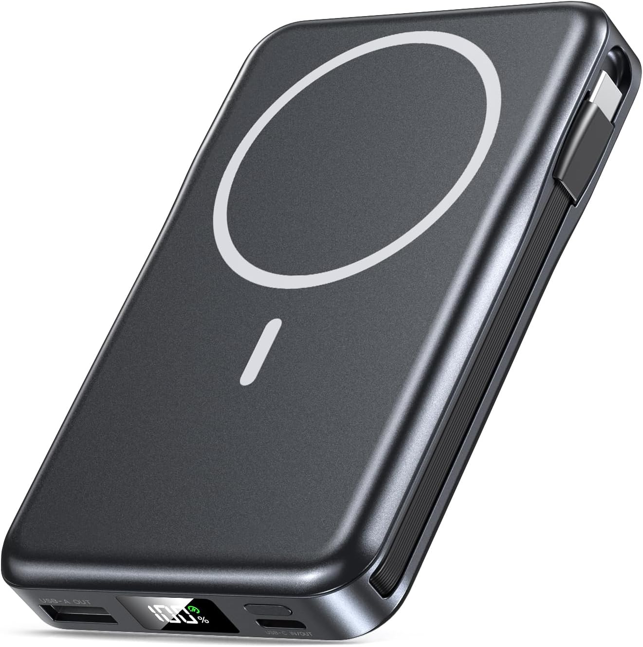 High-Quality Magnetic Portable Charger, Innovative Power Bank with 10000mAh Capa...
