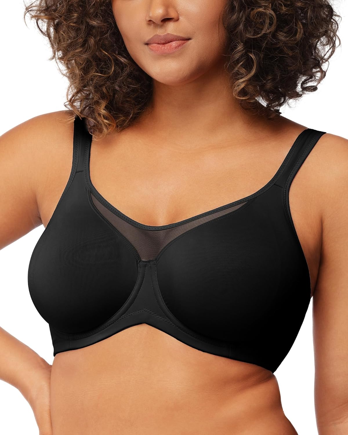 HSIA Minimizer Bras for Women Plus Size, Full Coverage Coolcomfort T Shirt Unlin...