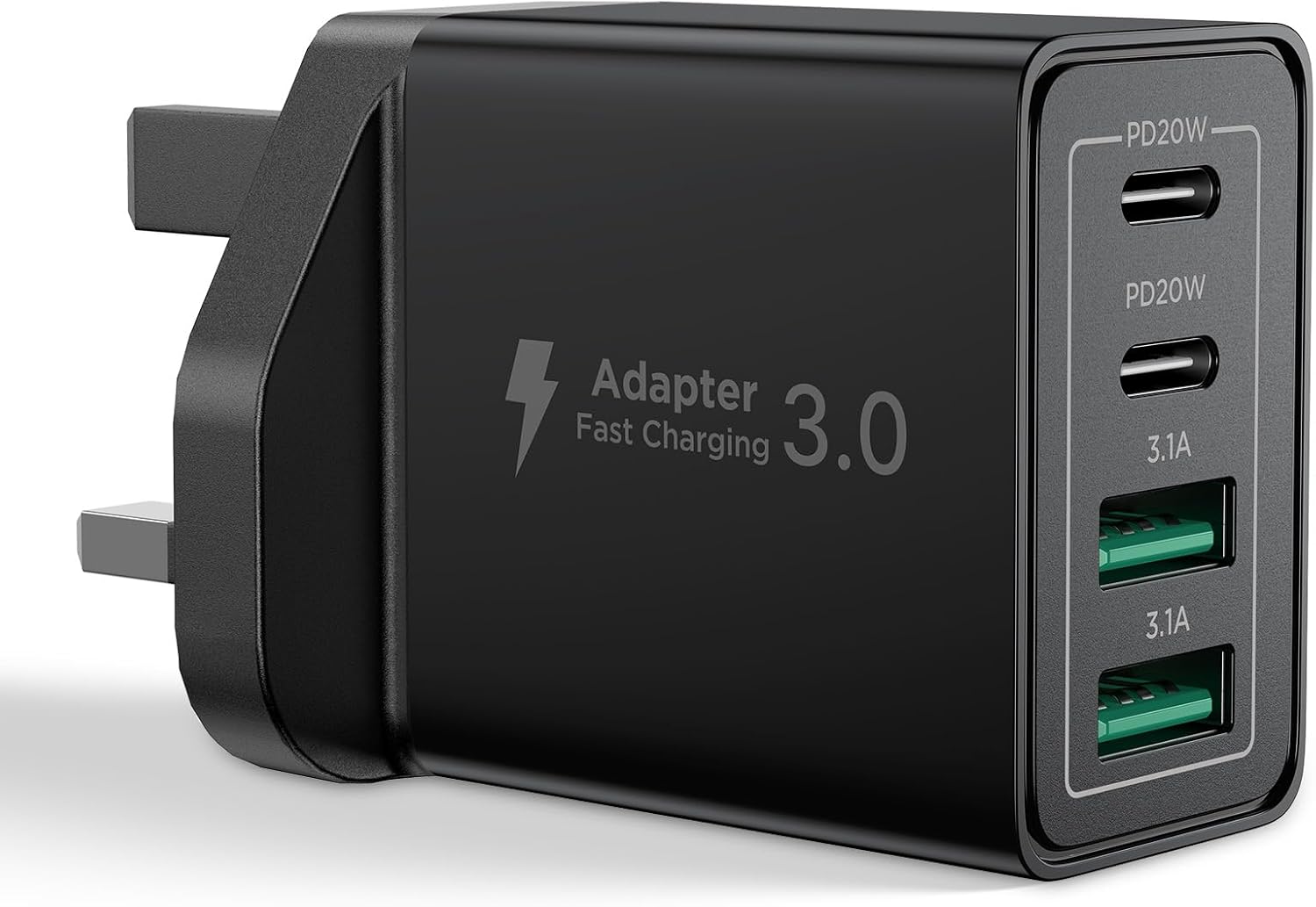 High-Quality USB C Plug, Efficient 40W 4-Port Fast USB C Charger, Dual Port PD P...