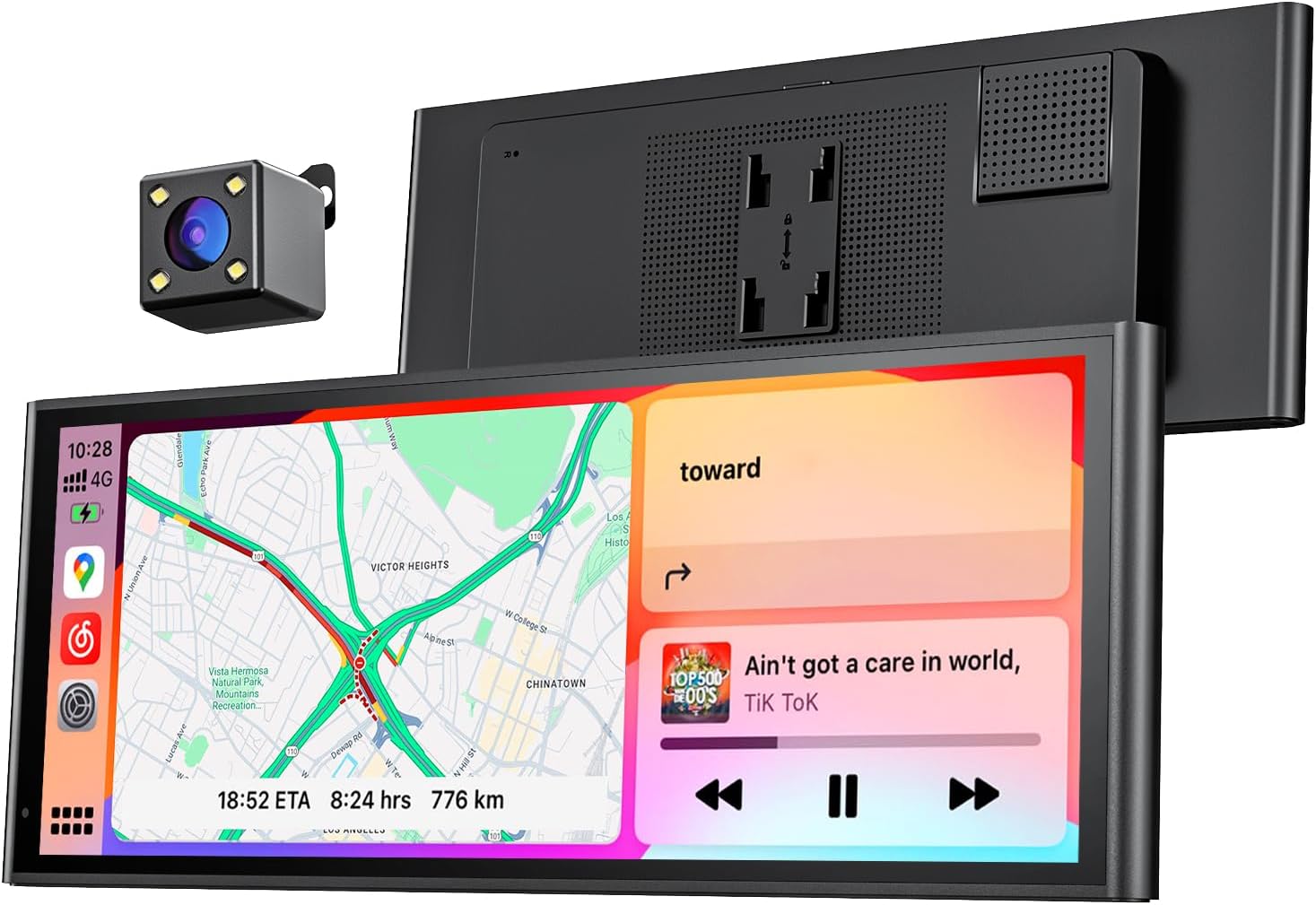 Krunia 9.26" Wireless Portable Car Play Screen for...