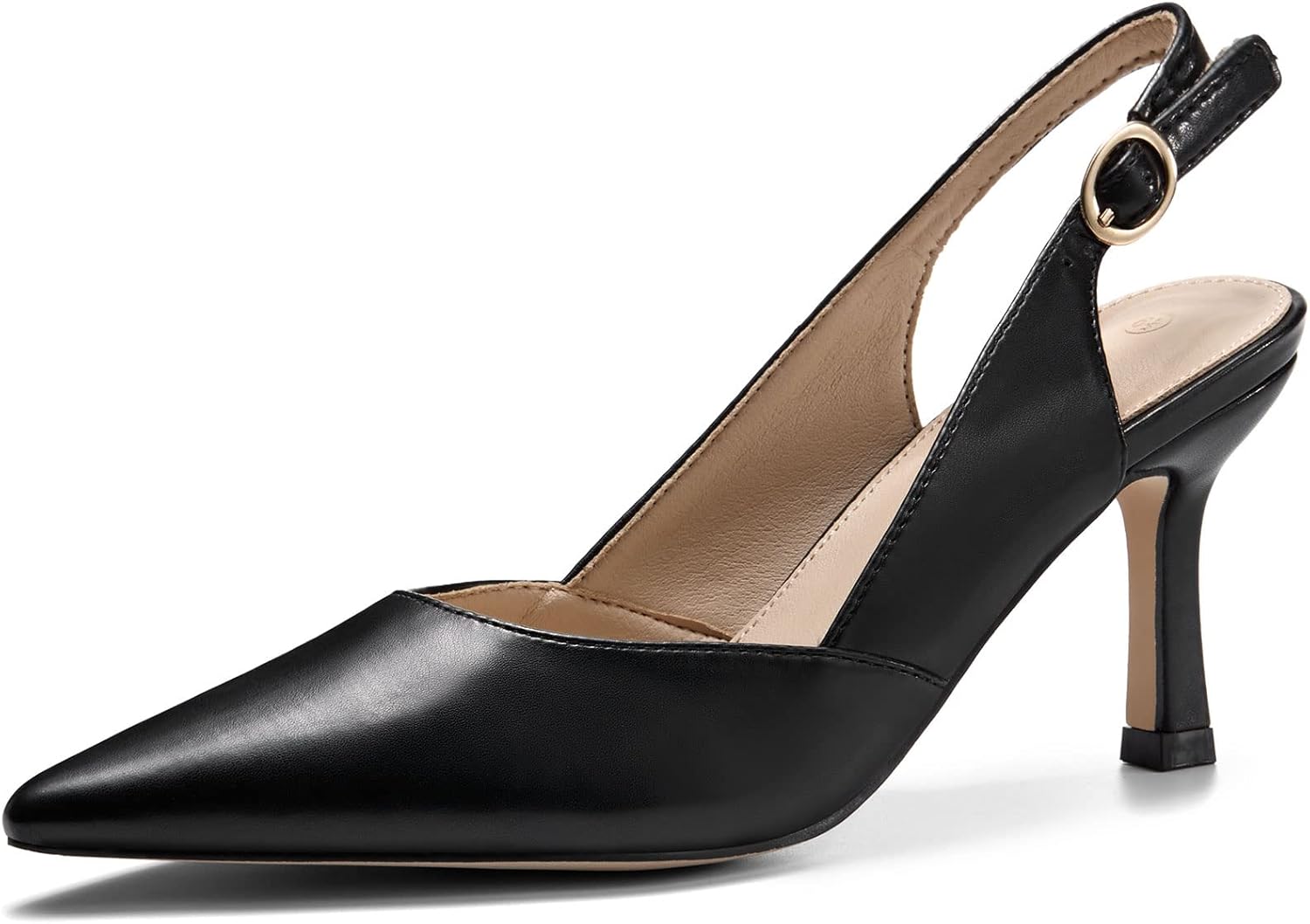 Elegant Rilista Women's Slingback Kitten Heels, Special Pointed Toe Pumps, High-...