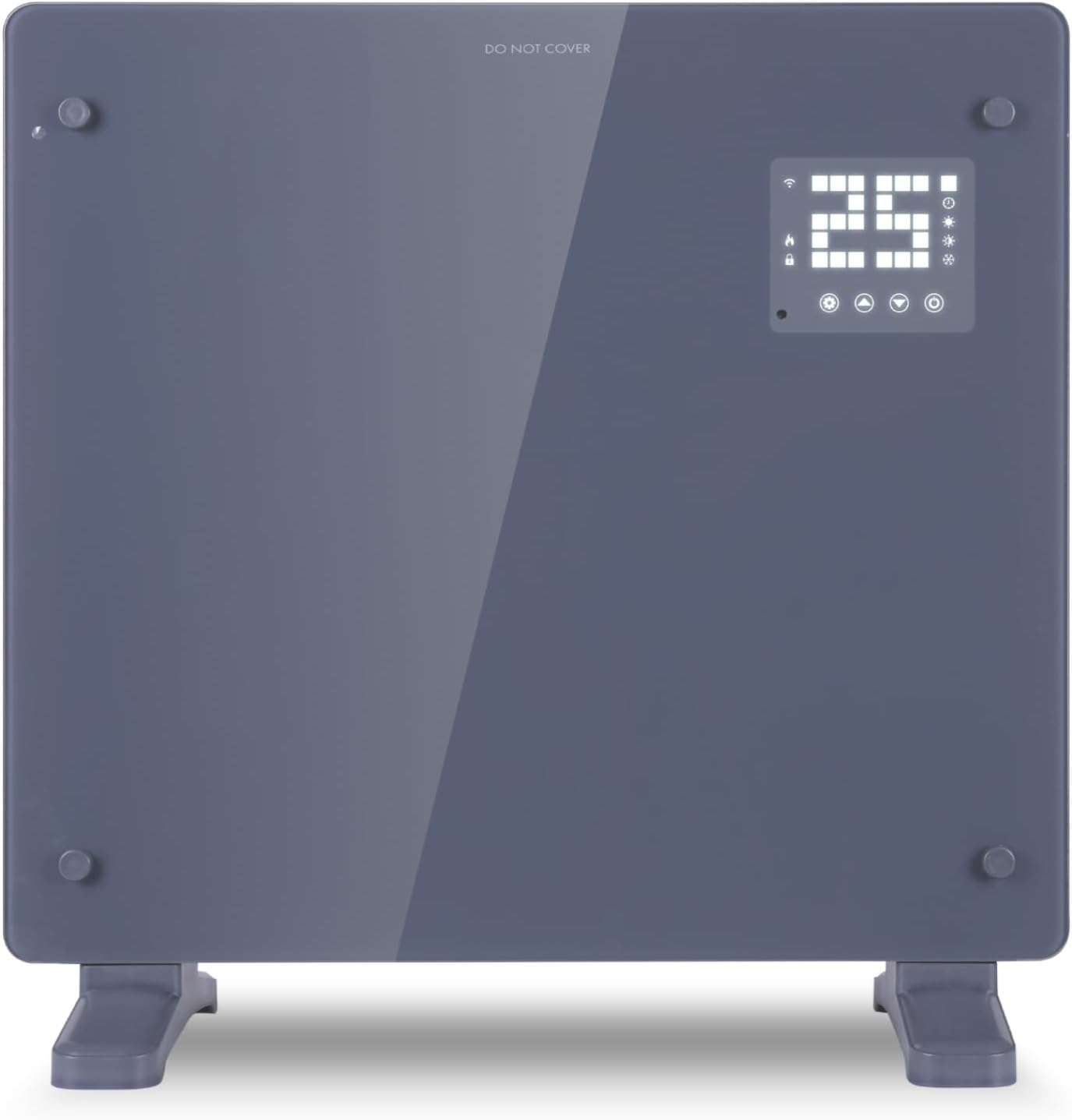 Devola Wifi Enabled Smart Electric Glass Panel Heater 1000G | Wall Mounted Radia...