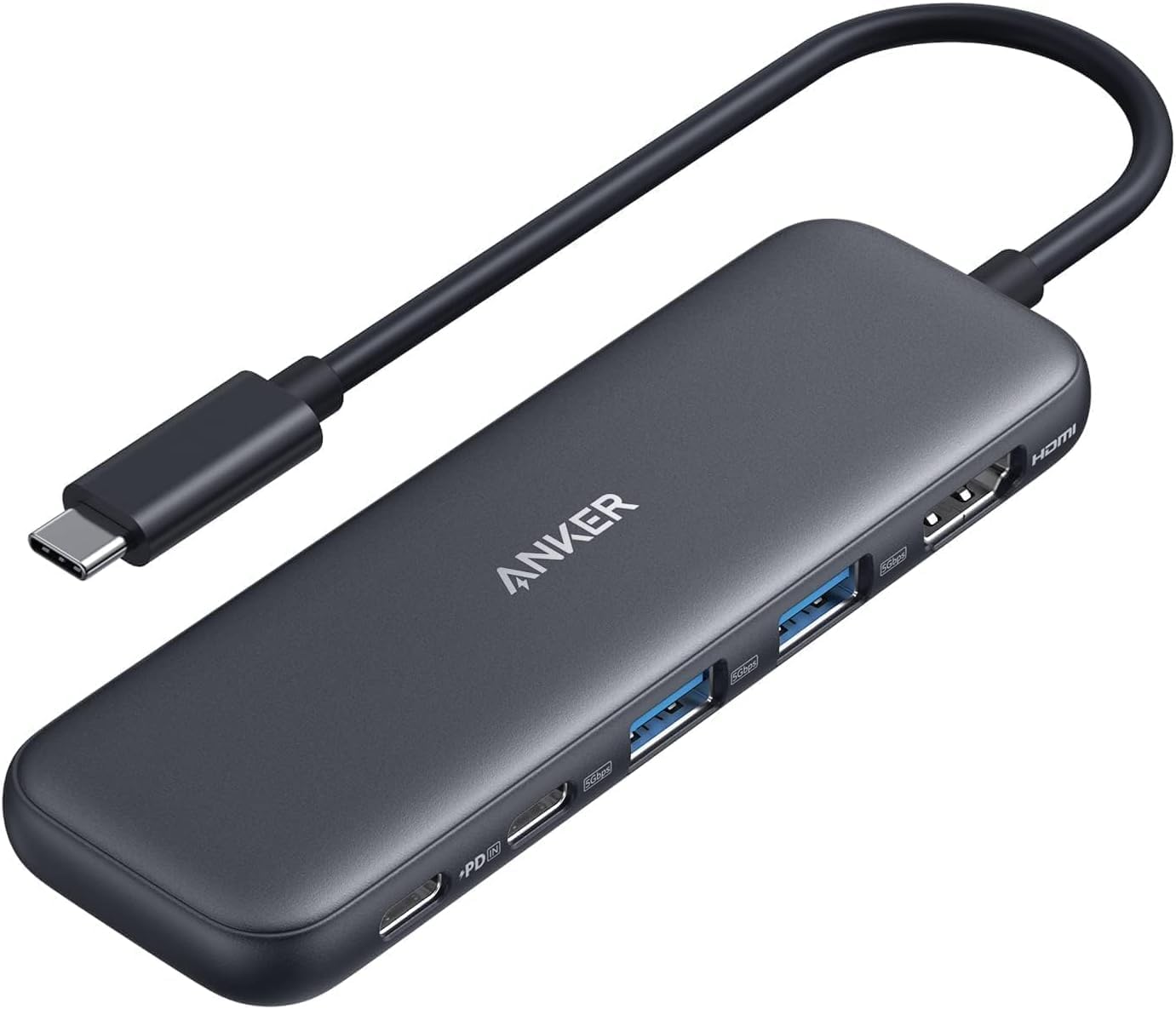 Anker USB C Hub, 5-in-1 USBC to HDMI Splitter with 4K Display, 1 x Powered USB-C...