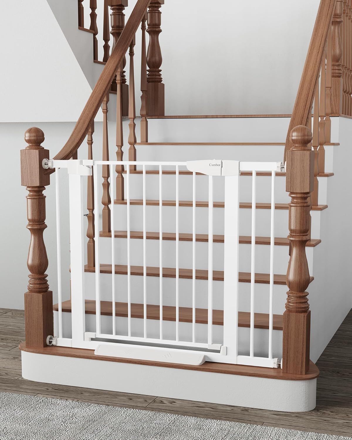 Cumbor 29.7-40.6" Baby Gate for Stairs, Mom's Choice Awards Winner-Dog Gate for...