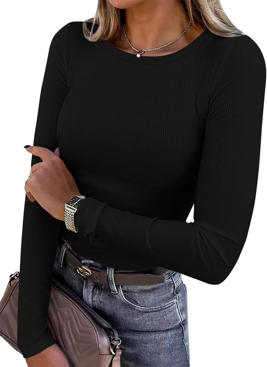 Stylish PRETTYGARDEN Women 2025 Fall Clothes, Unique Long Sleeve Shirts, Fashion...
