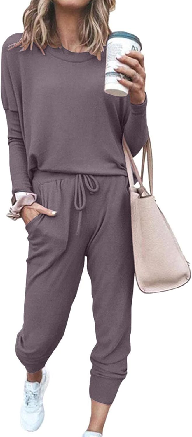Stylish PRETTYGARDEN Women Fall Outfit, Special 2 Piece Lounge Set with Long Sle...