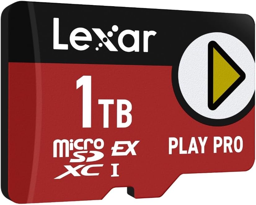 Lexar PLAY PRO MicroSDXC Express Card 1TB, up to 900MB/s Read, 600MB/s Write, Ga...