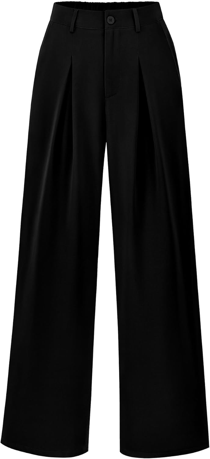 BTFBM Women High Waist Palazzo Pants Fall 2025 Casual Wide Leg Trousers Loose Wo...