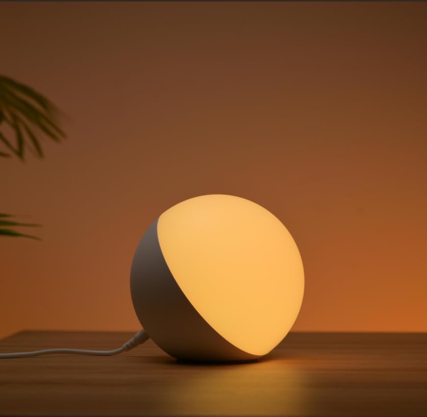 Smart Table Lamp, Dimmable Desk Lamp with App/Voice Control, LED RGB Color Chang...